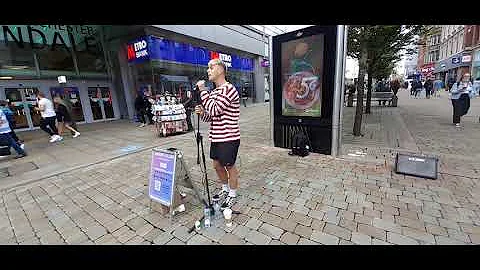 Bruno Mars - When I was your man - Busking cover b...