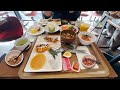 Amazing japanese breakfast buffet restaurant in osaka