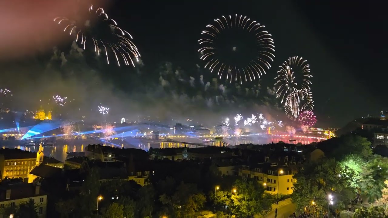 Fireworks in Budapest, August 20, 2025