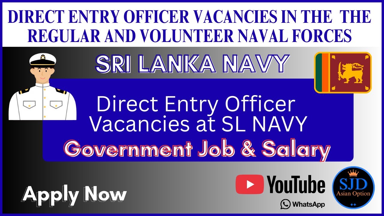 மாதம் 116,000/- மேல் சம்பளம்! O/L, A/L சித்தியுடன் இலங்கை கடற்படை Govt. Jobs - முழு விபரம் இதோ!