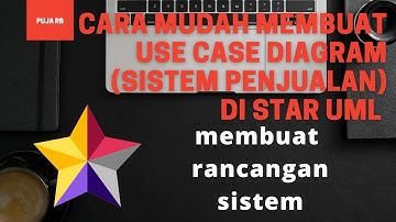 cara mudah membuat USE CASE diagram (sistem penjualan) di STAR UML