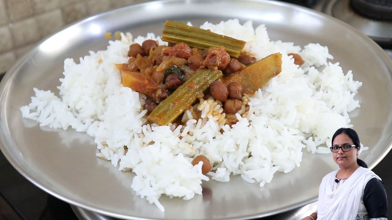 சுண்டல் குழம்பு சாதம் | Lunch Menu In Tamil | Cooking Vlog