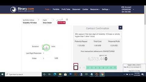 Binary.com Robot even/odd Fully Automated