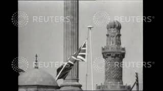 1946 The Union Jack is lowered for the last time at Cairo's Citadel