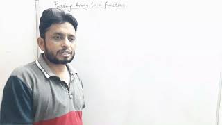 Lecture 24 : Passing an Array in Function | Vinay Kumar