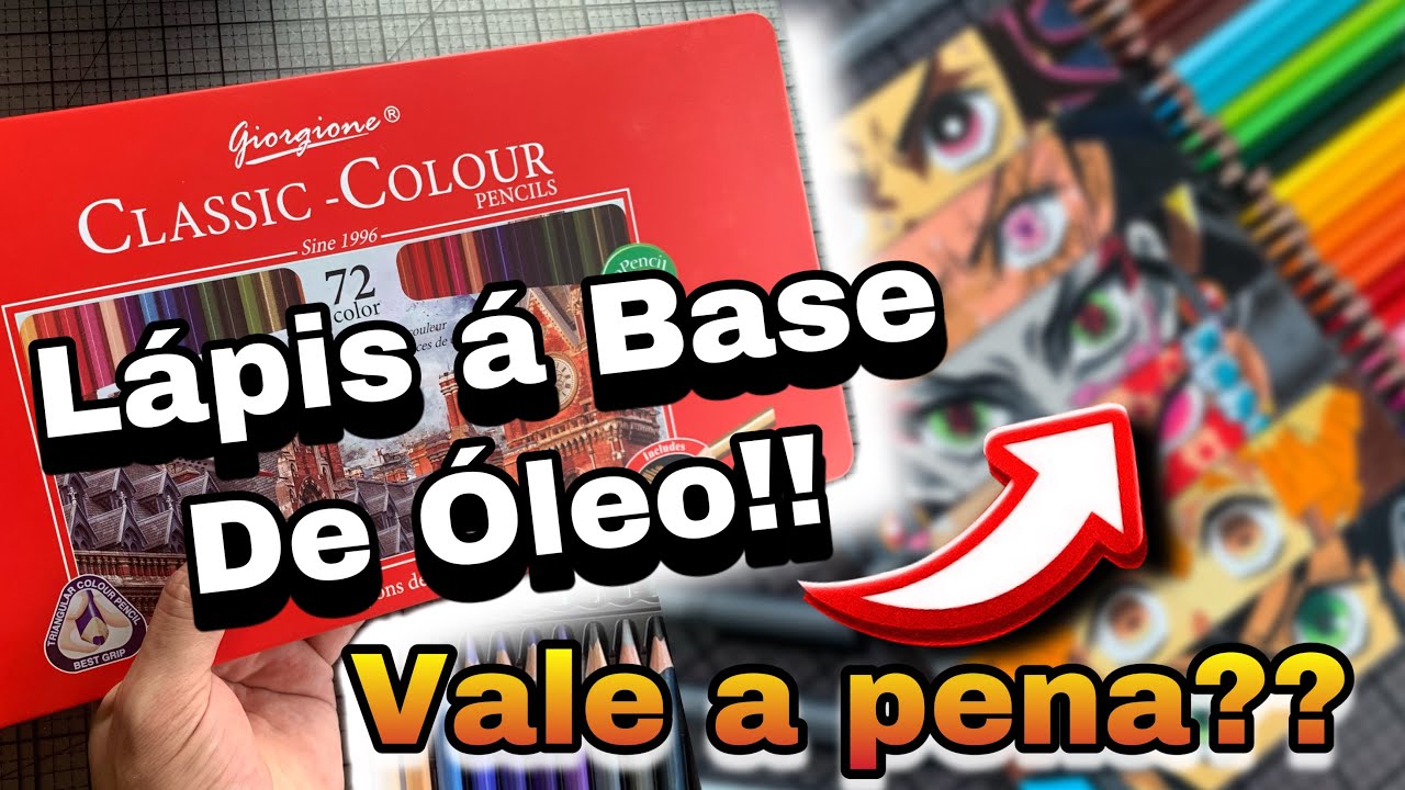 Review: Lápis à base de óleo 72 Cores - Profissional - VALE A PENA OU NÃO?