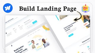 How to create a landing page in Webflow