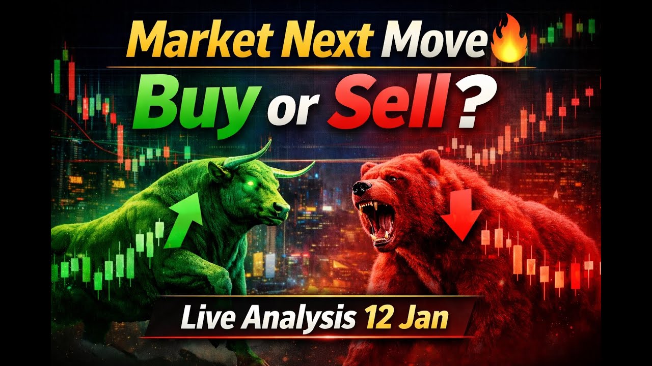 Market Next Move 🔥 Buy or Sell? | Live Analysis 12 Jan eth.