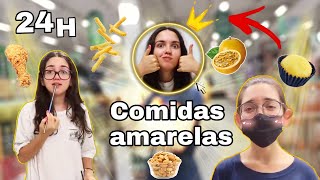 Comendo Comidas Amarelas Por 24H Part.2 Mariagemea