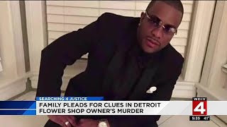 Family pleads for clues in Detroit flower shop owner's murder