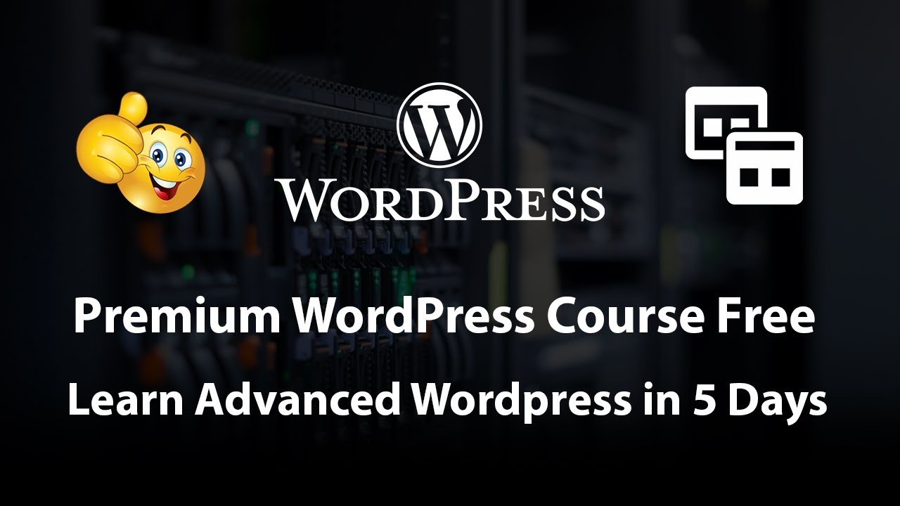 Learn Advanced WordPress for Free in a 5 Days wordpress admin login