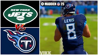 Jets vs Titans Week 2 Simulation (Madden 25 Rosters)