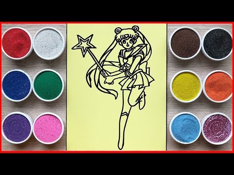 Video TÔ MÀU TRANH CÁT THỦY THỦ MẶT TRĂNG XINH ĐẸP - Sand... - youtube