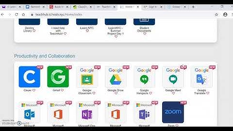 Logging into NYC Teach Hub and Connecting to a Google Class