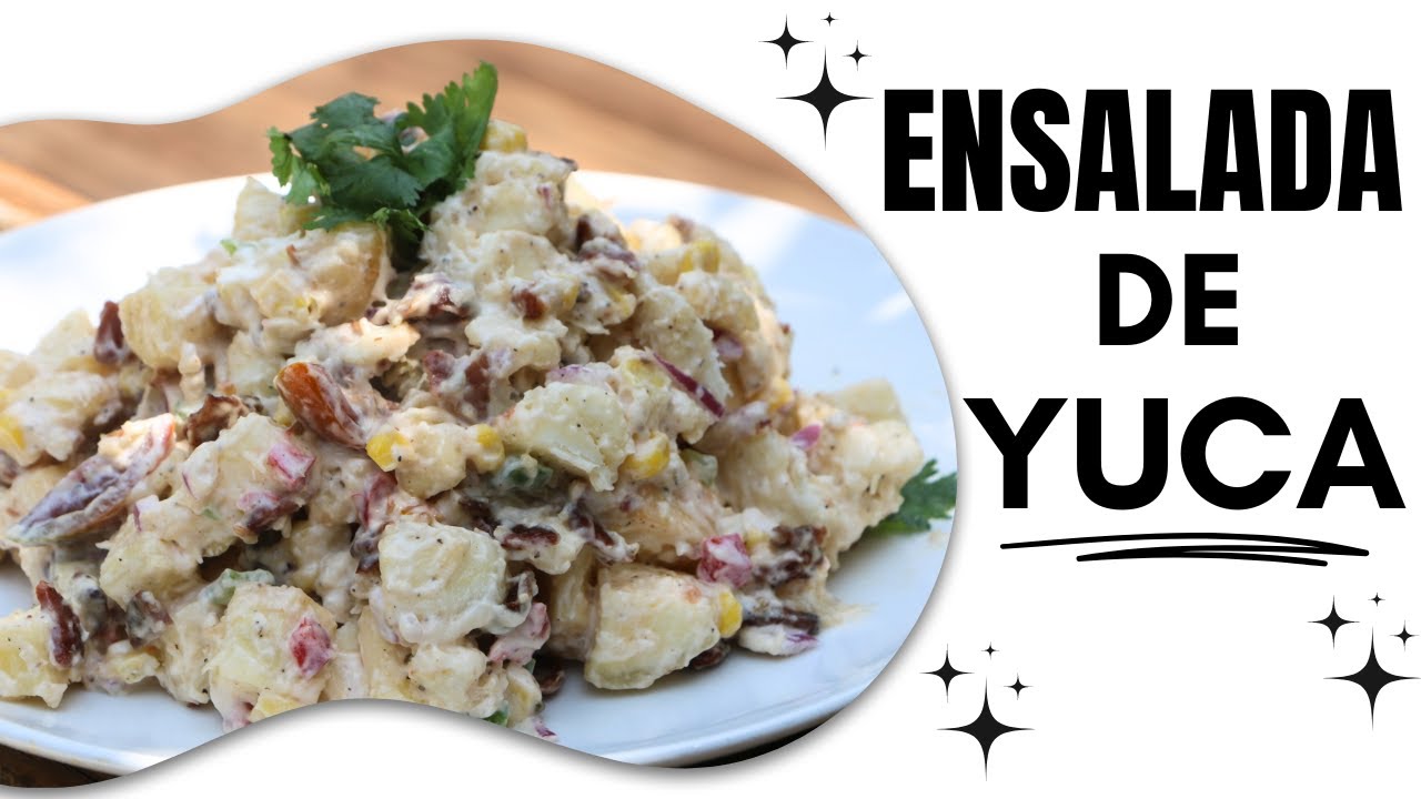 Ensalada de yuca con tocino | Cocinando con Ros Emely