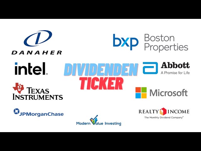 Danaher Jpmorgan Microsoft Boston Prop Intel Realty Texas I Abbott Dividenden Ticker Youtube