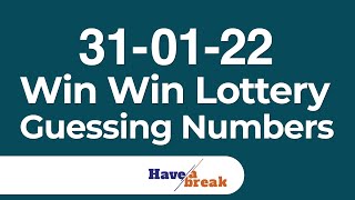 31/01/22 Win Win  Lottery Guessing Numbers - Kerala lottery