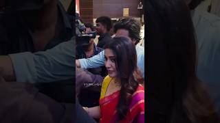 Queen SAMANTHA arrived in Chennai for #engalthangam press meet #samantha