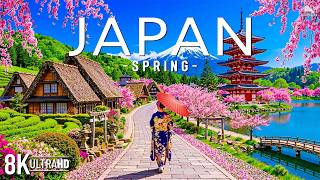 Beautiful Japan in Spring 8K 🌸 Sakura Dreams, Peaceful Temples & Blooming Nature Landscapes | 8K UHD