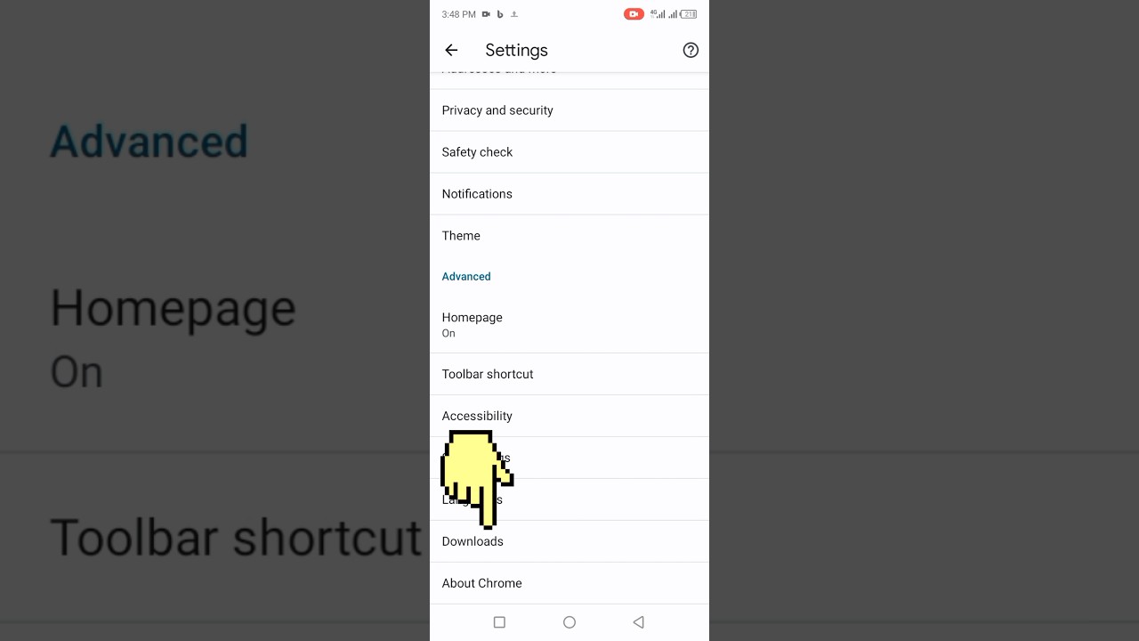 How to change chrome download location in android 