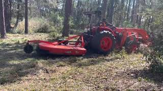 #52 Kubota MX6000,RCF2072 Cutter and Grapple clean up!