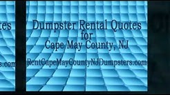 Dumpster Rental - Cape May County, NJ