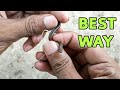 best way to hook a worm for fishing | worm bait hooking trick