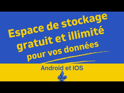 Espace de stockage gratuit et illimité - Android et IOS