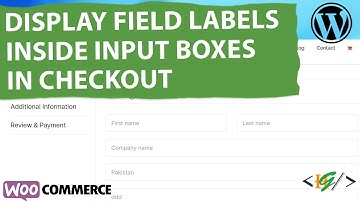 How to Display Field Labels Inside Input Boxes in WooCommerce Checkout | Move Label Inside Field