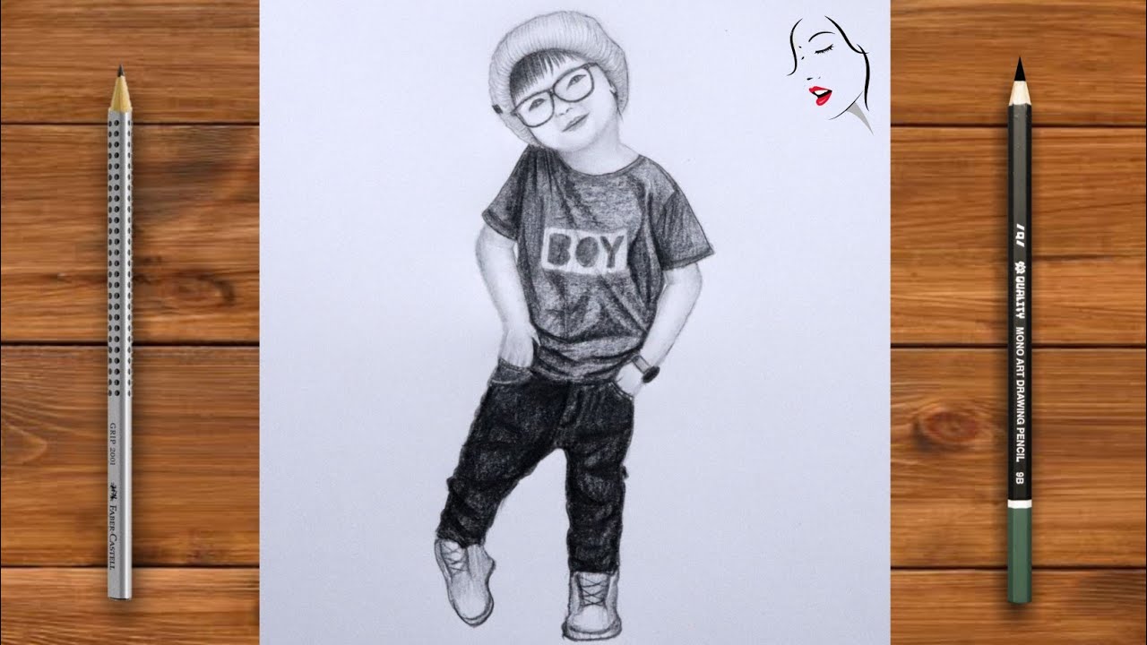 How to Draw a Cute Little Boy Easy Pencil Sketch