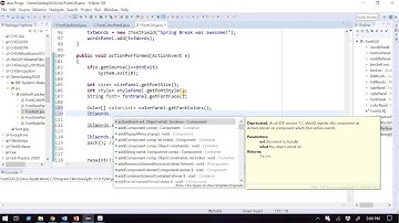 FontSampler Java GUI Guided Practice- Video 6- Final Changes