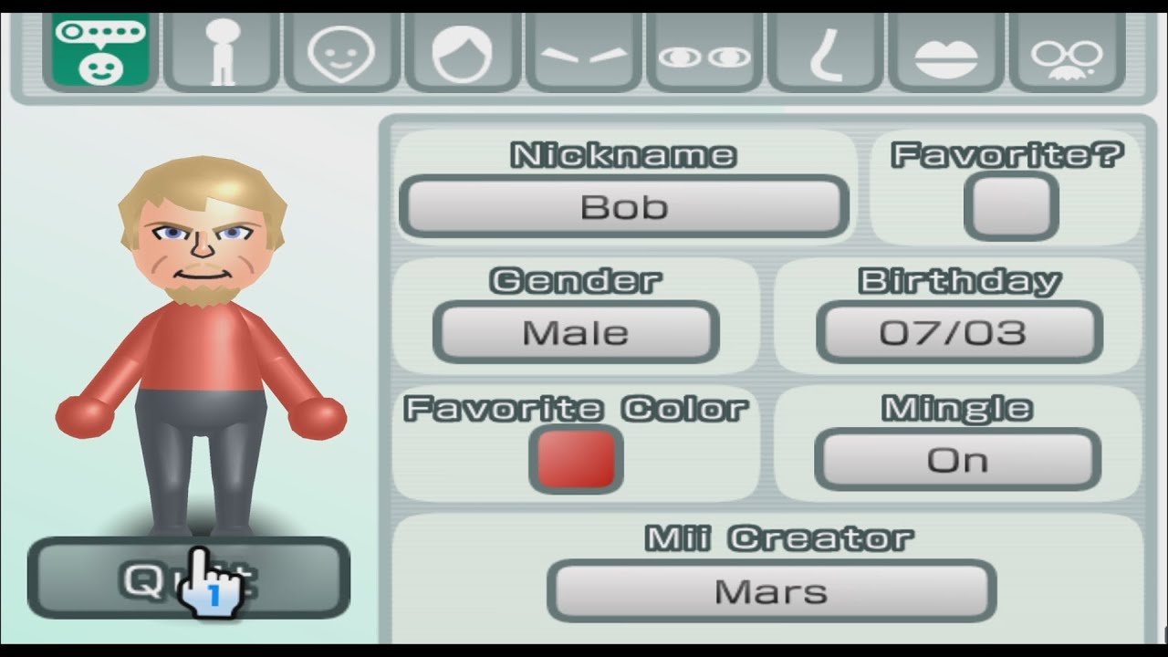 ☆mii☆ Bob - Tekken - Mii 1647 - YouTube