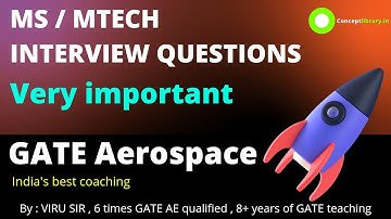 Important interview question for MS MTech Admission after GATE | how to prepare for GATE AEROSPACE