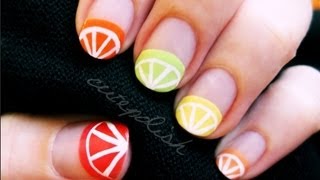 Citrus Fruit Nail Art