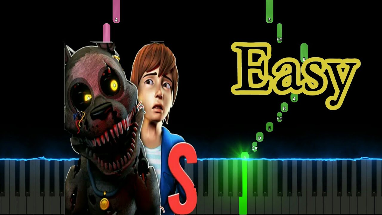 Fetch Song FNAF - Fetch Song Lyric Video - Dawko & DHeusta (Easy Piano Tutorial ...