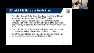 ARP ESSER Requirements Webinar