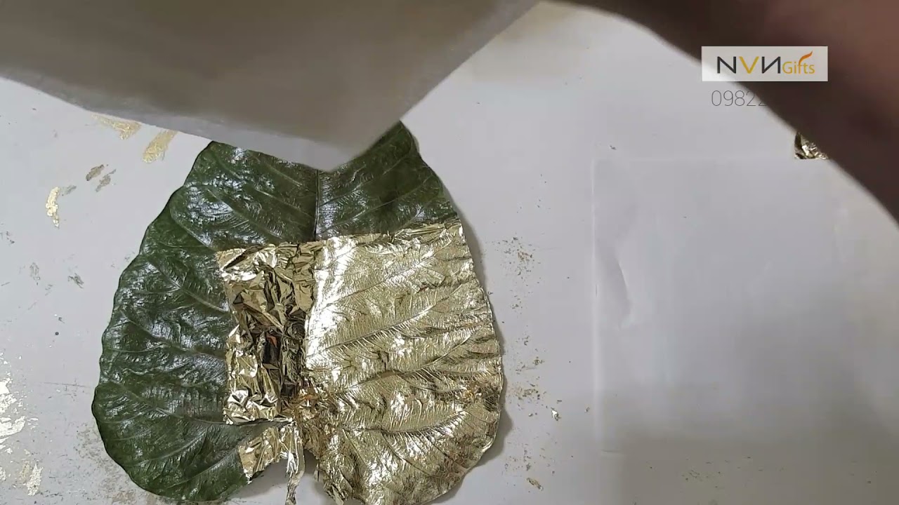 Dát vàng 24k cho lá Bồ Đề - size lớn