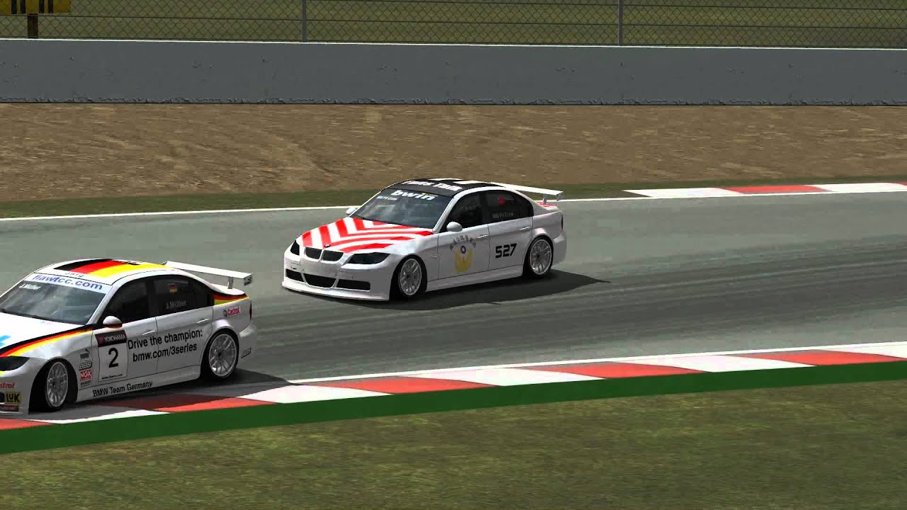Rfactor BMW WTCC E90 at Catalunya Circuit
