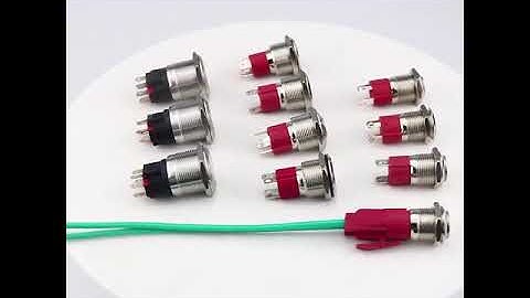 16mm 19mm 22mm High Current Push Button Switch Latching Momentary Illuminated Waterproof Switch