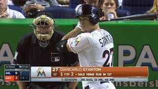 Stanton connects for second home run of game