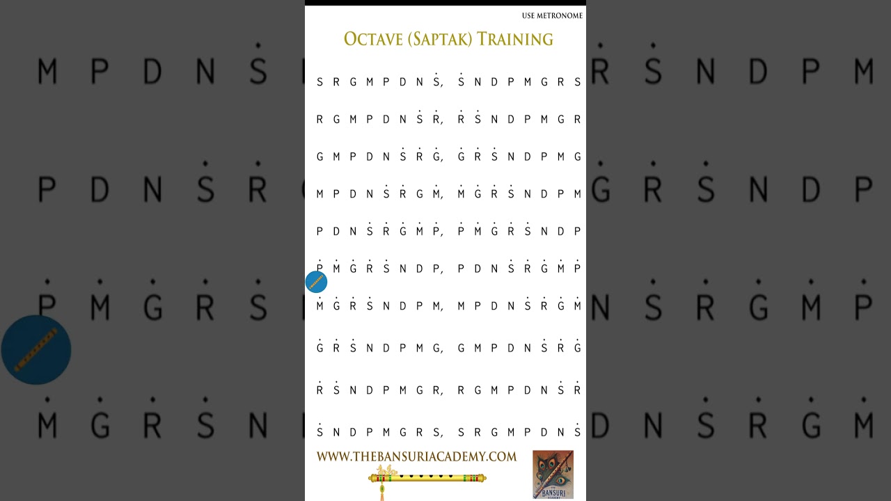 Lesson 2 G flute: Saptak lower octave training