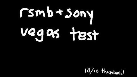 RSMB + render settings test