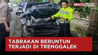 5 Mobil Tabrakan Beruntun Di Trenggalek  Beritasatu
