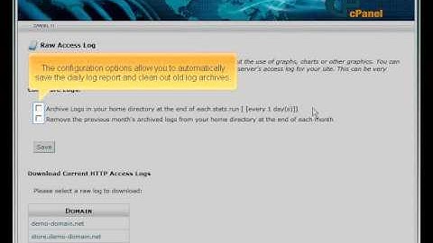 Cpanel Managing raw access Logs  23  Cpanel