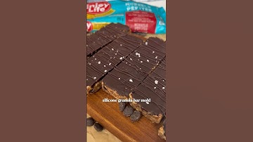 5-ingredient homemade chocolate granola bars 🍫 no sugar!!