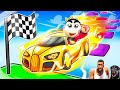SHINCHAN NOOB vs PRO vs HACKER in CAR OBBY ROBLOX with FRANKLIN &amp; CHOP | DREAM SQUAD