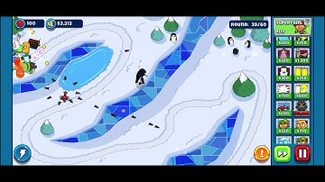 Bloons adventure time td: Frozen blades map 1 extreme mode speedrun