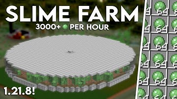NEW MINECRAFT 1.21.10 SLIME FARM TUTORIAL | 3000+ Slime Per Hour! (NO SLIME CHUNKS NEEDED)