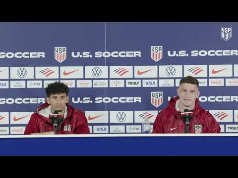 Ricardo Pepi & Matt Freese Press Conference prior to their debut in the World Cup vs Paraguay