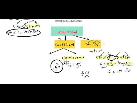 بعض طرق ايجاد المفكوك للصف التاسع